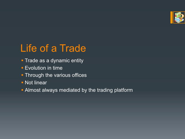 Trade lifecycle