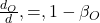 Rendered by QuickLaTeX.com \frac{d_O}{d} ,=, {1-\beta_O}