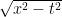 \sqrt{x^2 - t^2}