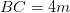 BC = 4m