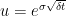 u = e^{\sigma\sqrt{\delta t}}
