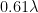 0.61\lambda