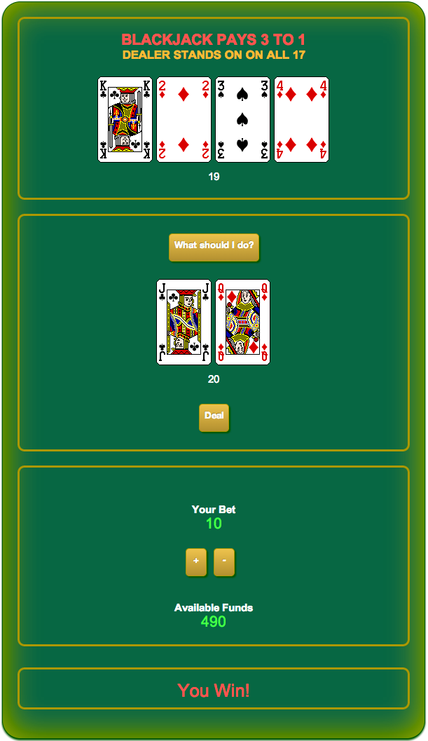 Screenshot [blackjack] 2